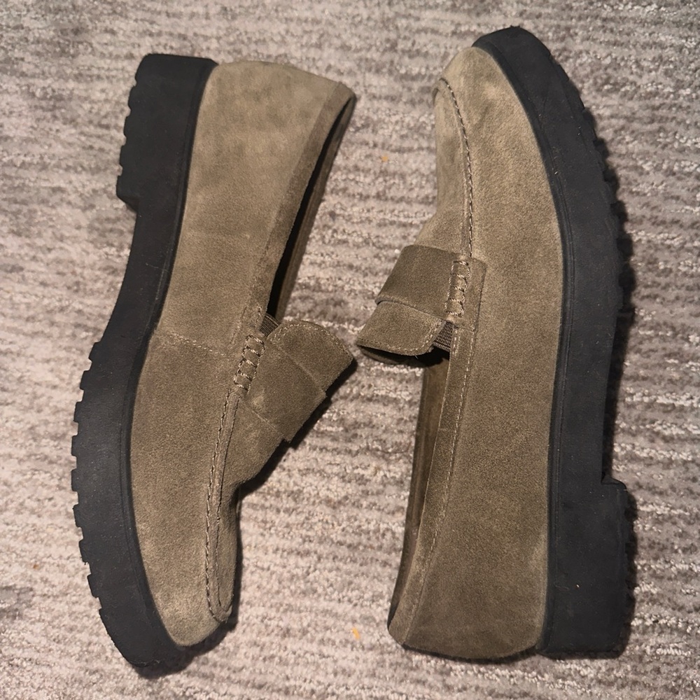 Clark’s suede loafers